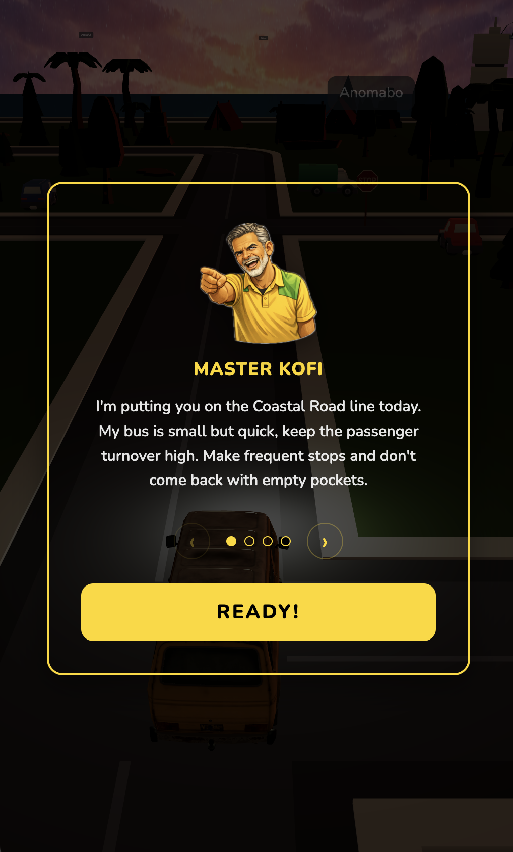 Master Kofi giving instructions